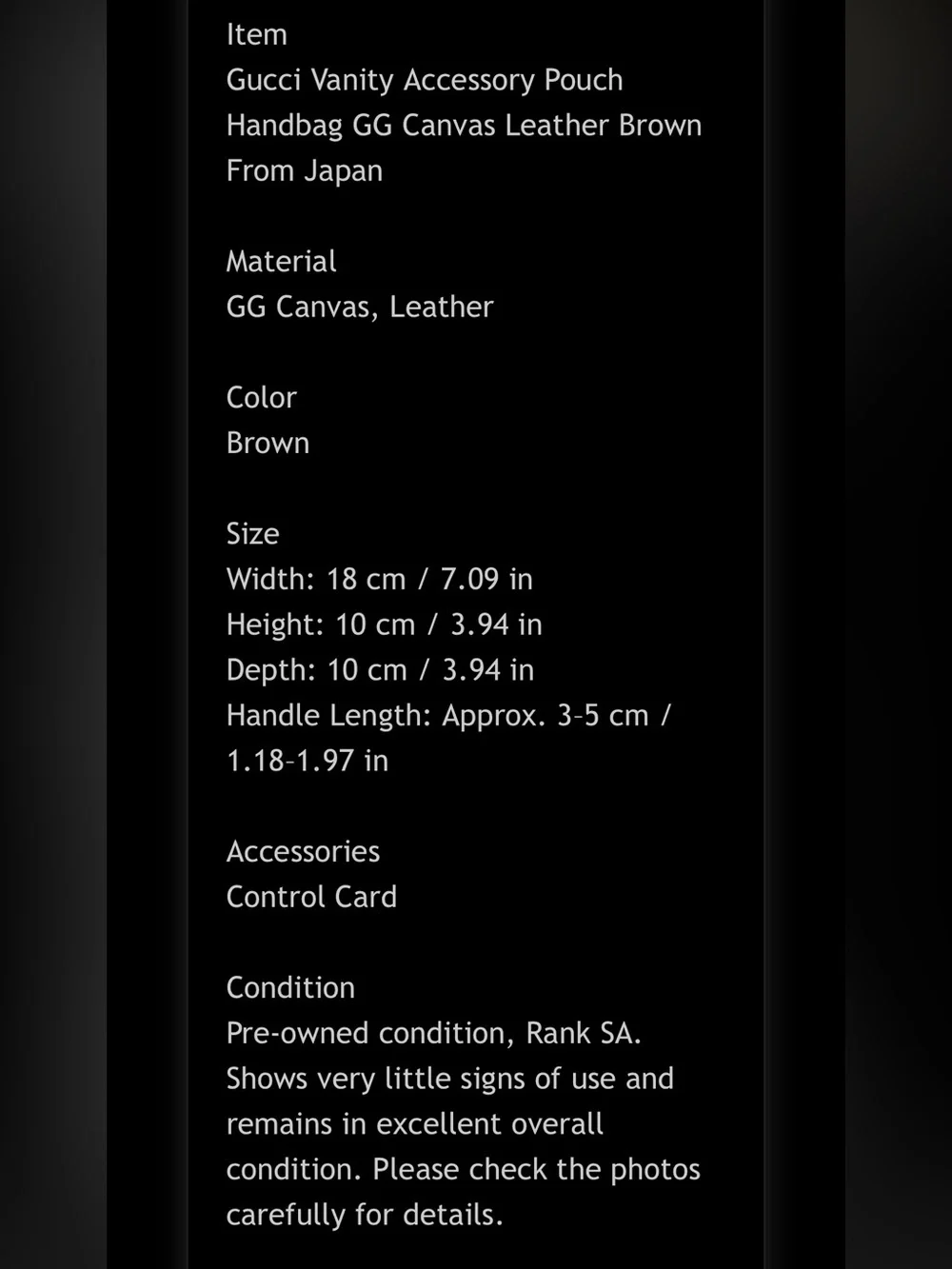Gucci toiletry pouch